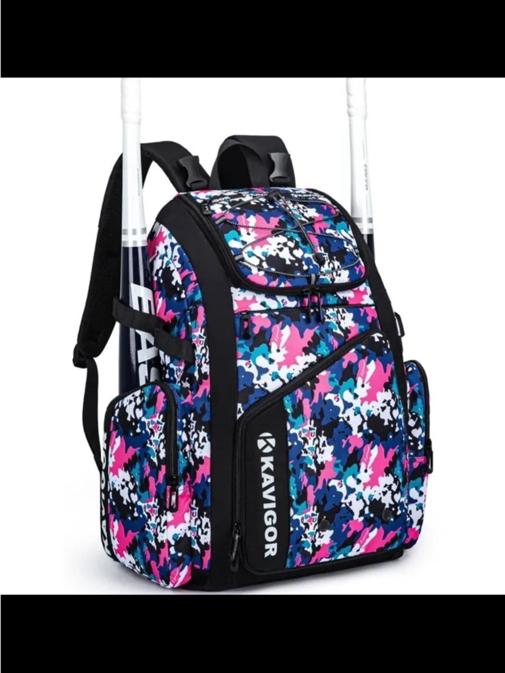 Women’s Pink Blue Camo Sports Backpack